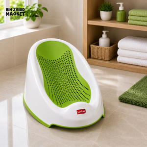 BREATHABLE BABY BATH SUPPORT SEAT - GREEN