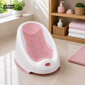 BREATHABLE BABY BATH SUPPORT SEAT - PINK