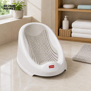 BREATHABLE BABY BATH SUPPORT SEAT - WHITE