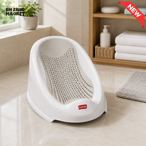 BREATHABLE BABY BATH SUPPORT SEAT - WHITE