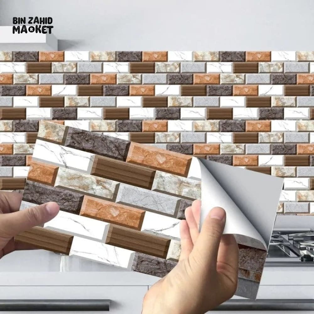 BRICKS WALLPAPER SHEETS ROLL 4.5X7 INCHES
