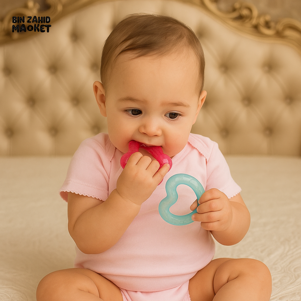 BRIGHT STARTS CHILL & TEETHE WATER-FILLED TEETHERS – 3PCS SET FOR 3 MONTHS+ BABY