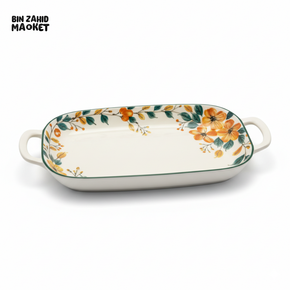 BRILLIANT 14’’ OVAL PLATE WITH HANDLE - BR2016 Brilliant Plates