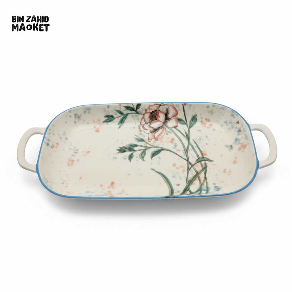 BRILLIANT 14’’ OVAL PLATE WITH HANDLE - BR2019 Brilliant Plates