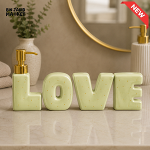 BRILLIANT CERAMIC LOVE DECOR SIGN - YELLOW