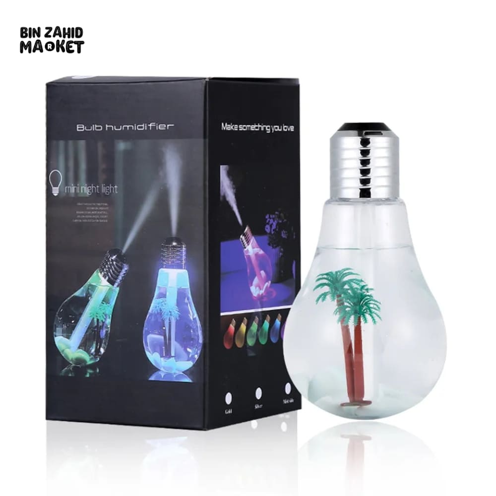 BULB HUMIDIFIER WITH COLORFULL NIGH LIGHT