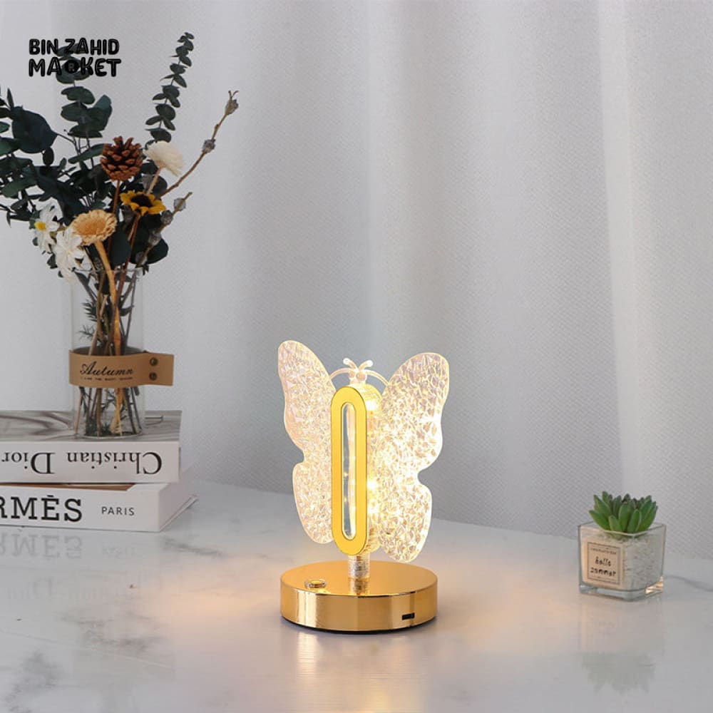 BUTTERFLY LED RECHARGEABLE TABLE LAMP