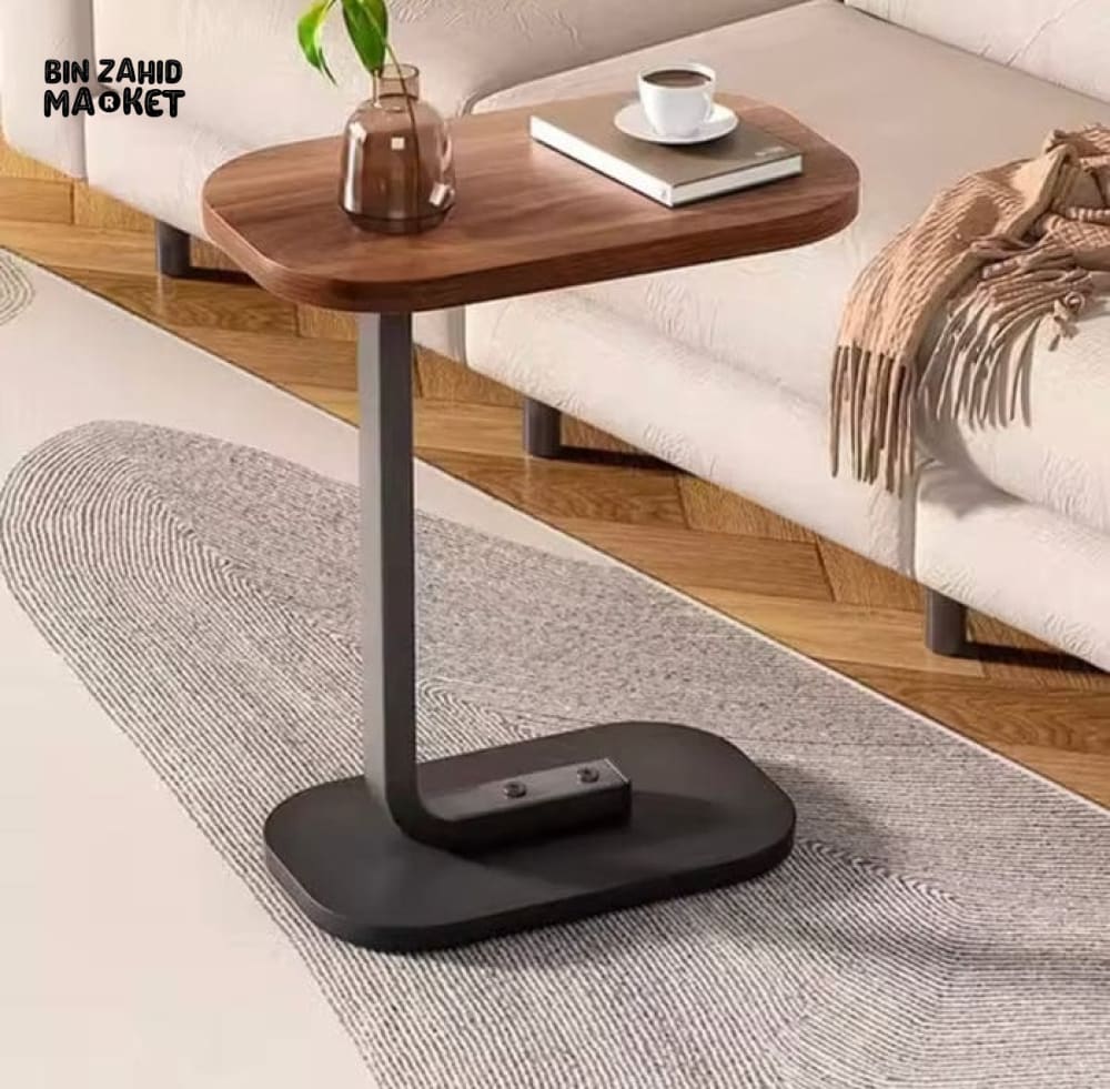 C-SHAPED SIDE TABLE