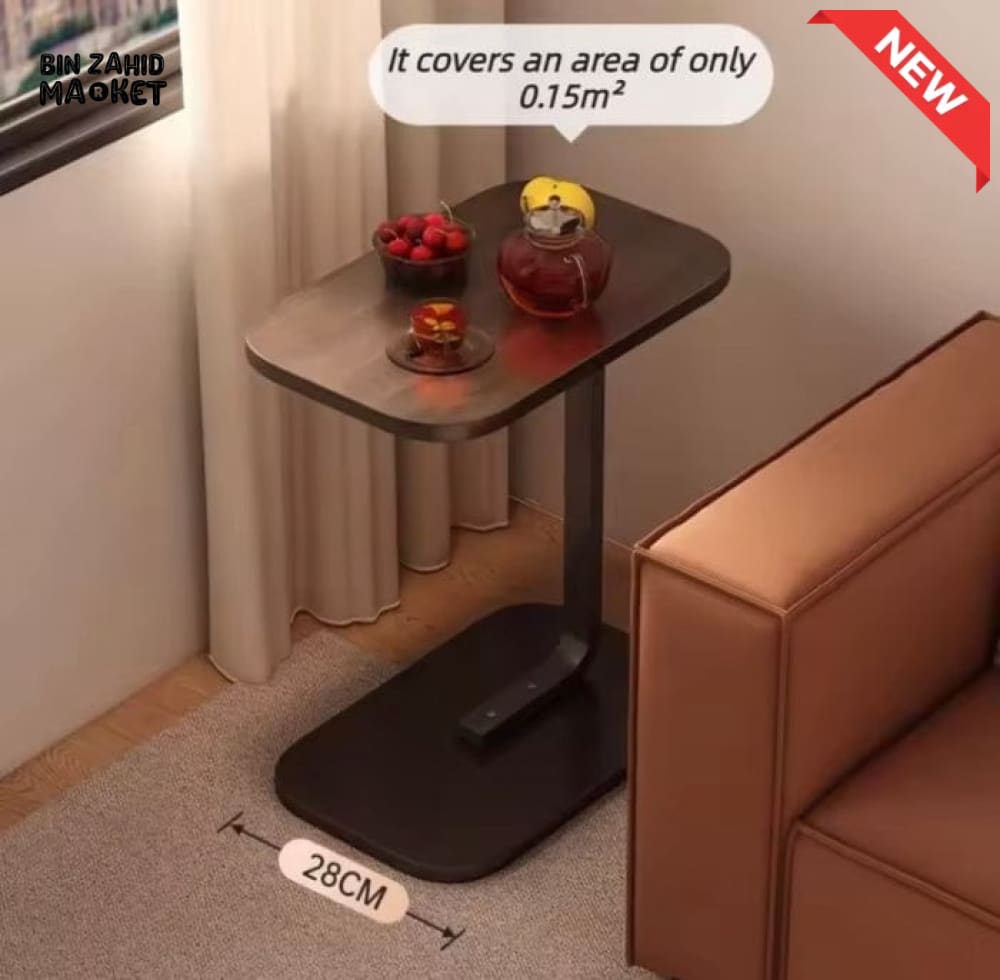 C-SHAPED SIDE TABLE