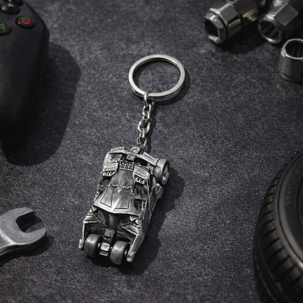 VINTAGE STYLE METAL CAR KEYCHAIN – BAG CHARM