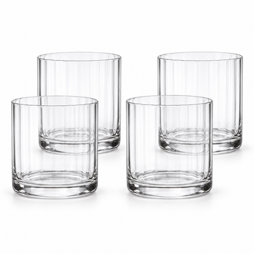 Danny Home 4 Piece Ribbed Tumbler Set - 420 ml