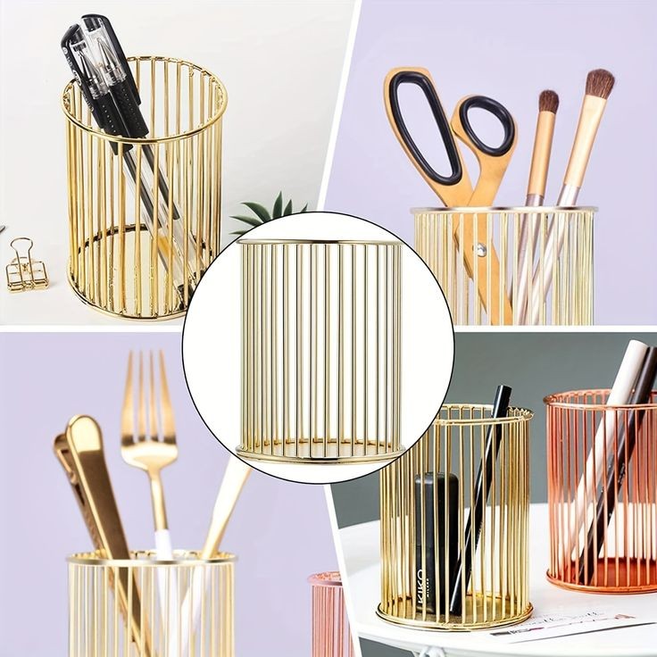 METAL RODES ORGANIZER FOR BRUSHES AND PENS