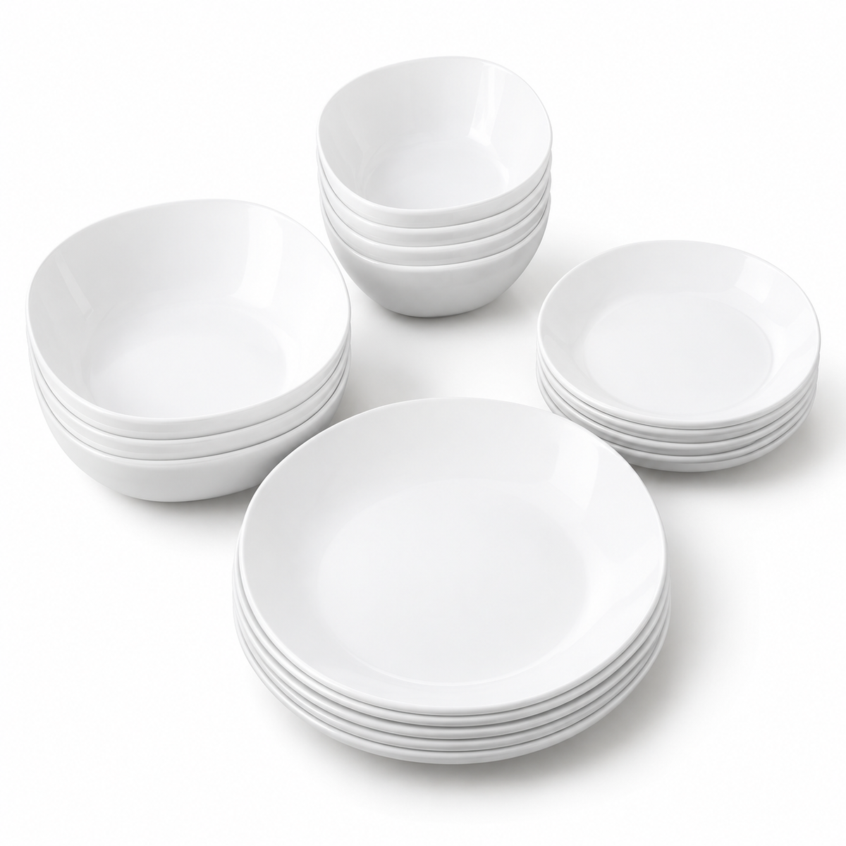 Danny Home White Dinner Set - 24 Pieces