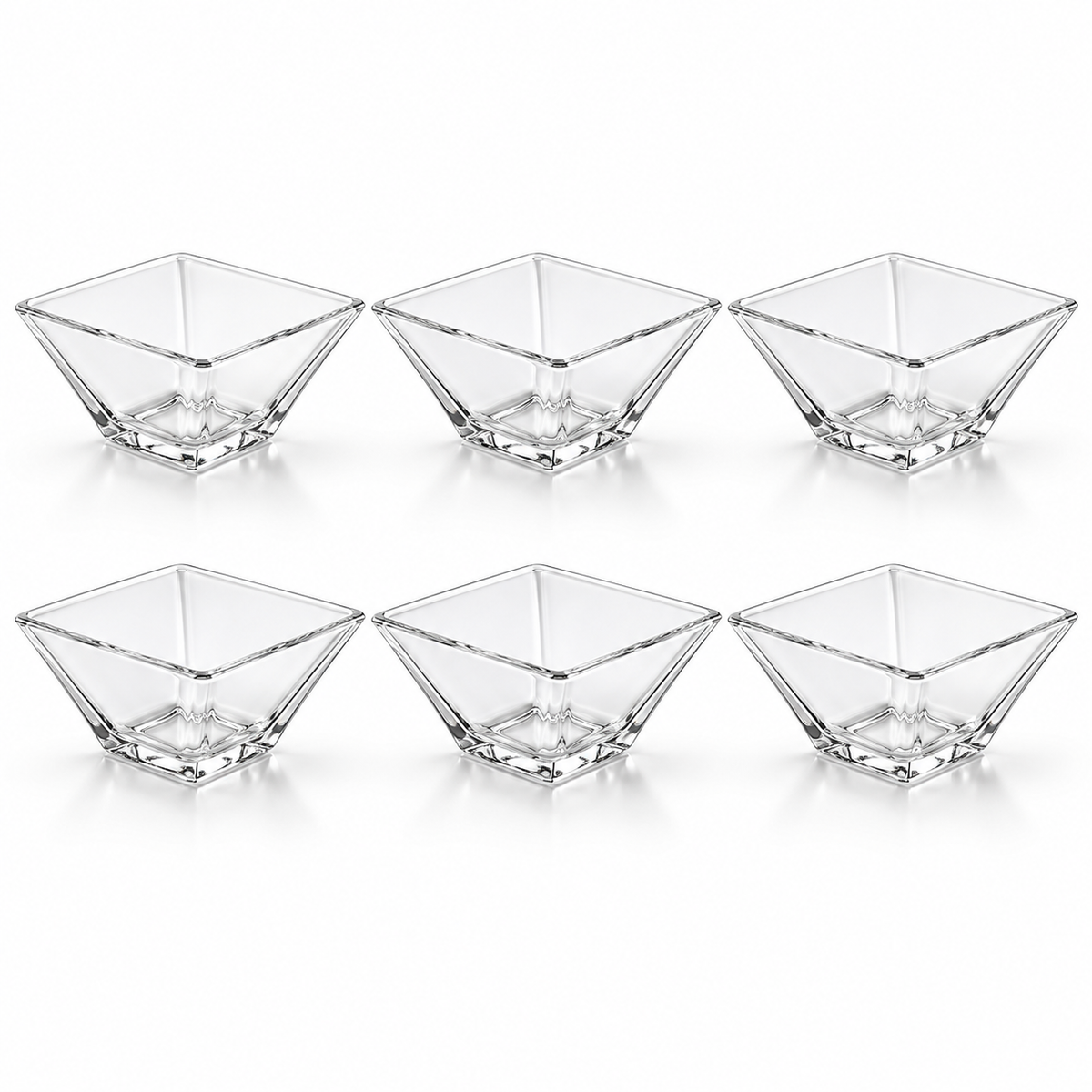 Limon Square Dessert Bowl Set – 6 Pieces