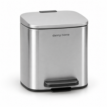 DANNY HOME SILVER PEDAL TRASH BIN