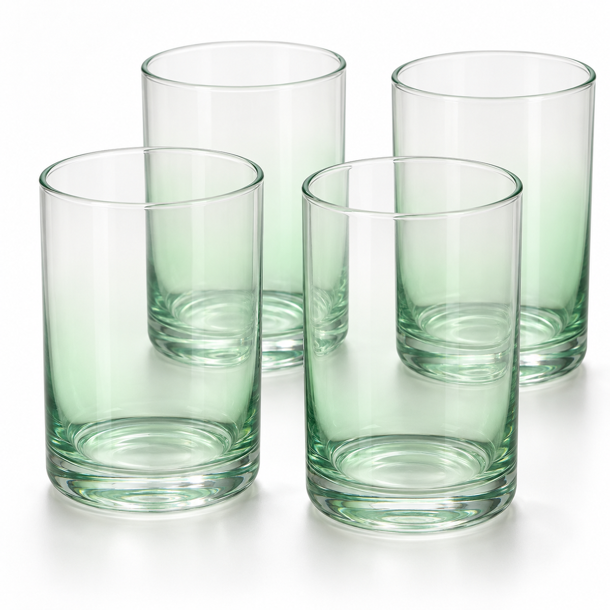Danny Home Mint Green Drinking Glass Set - 410 ml