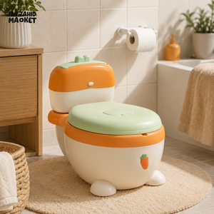 CARTOON BABY POTTY TRAINING TOILET SEAT - ORANGE