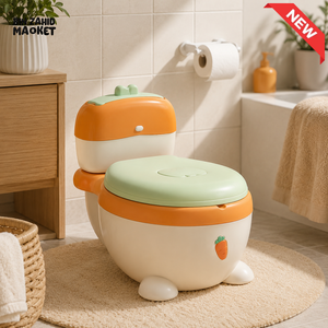 CARTOON BABY POTTY TRAINING TOILET SEAT - ORANGE