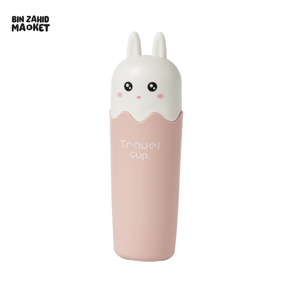 CARTOON BEAR TOOTHBRUSH HOLDER – PORTABLE TRAVEL WASH CUP SET FOR COUPLES TOOTHPASTE & TOOTHBRUSH STORAGE BOX ORGANIZER