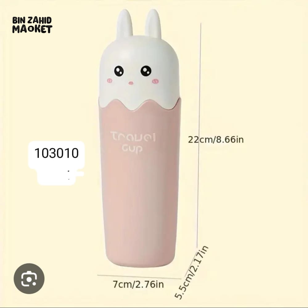 CARTOON BEAR TOOTHBRUSH HOLDER – PORTABLE TRAVEL WASH CUP SET FOR COUPLES TOOTHPASTE & TOOTHBRUSH STORAGE BOX ORGANIZER