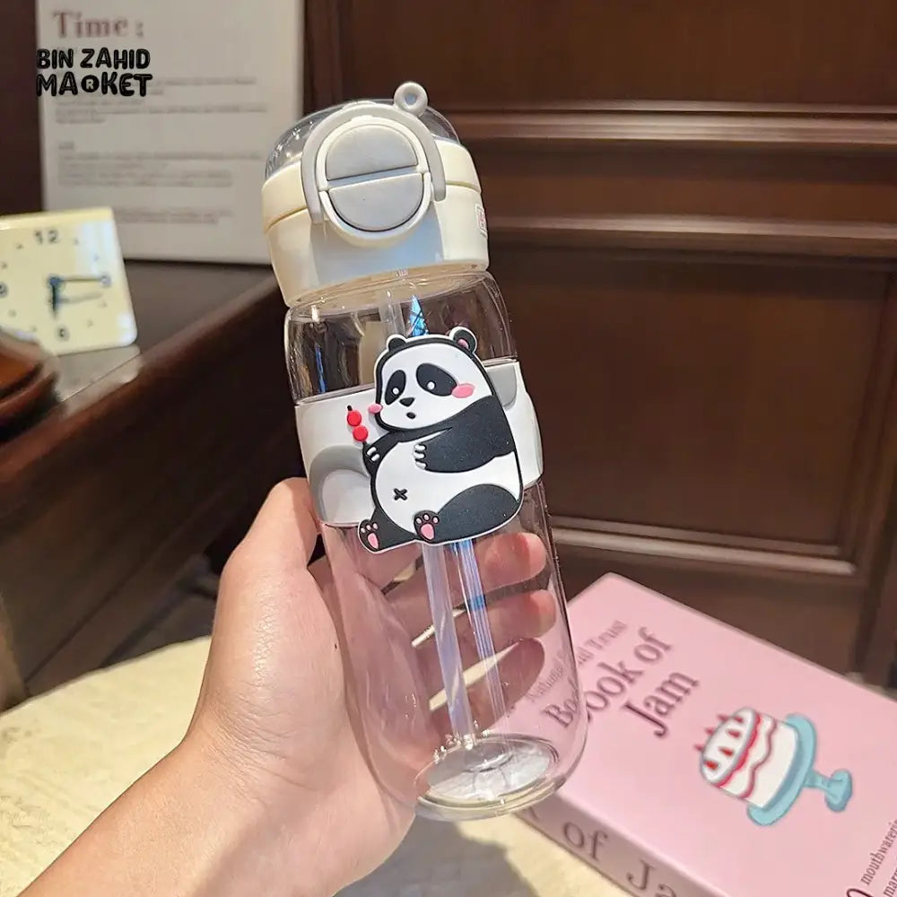 CARTOON CAPYBARA WATER CUP – HIGH AESTHETIC PLASTIC TUMBLER WITH HANDLE DUAL STRAW & LEAKPROOF LID