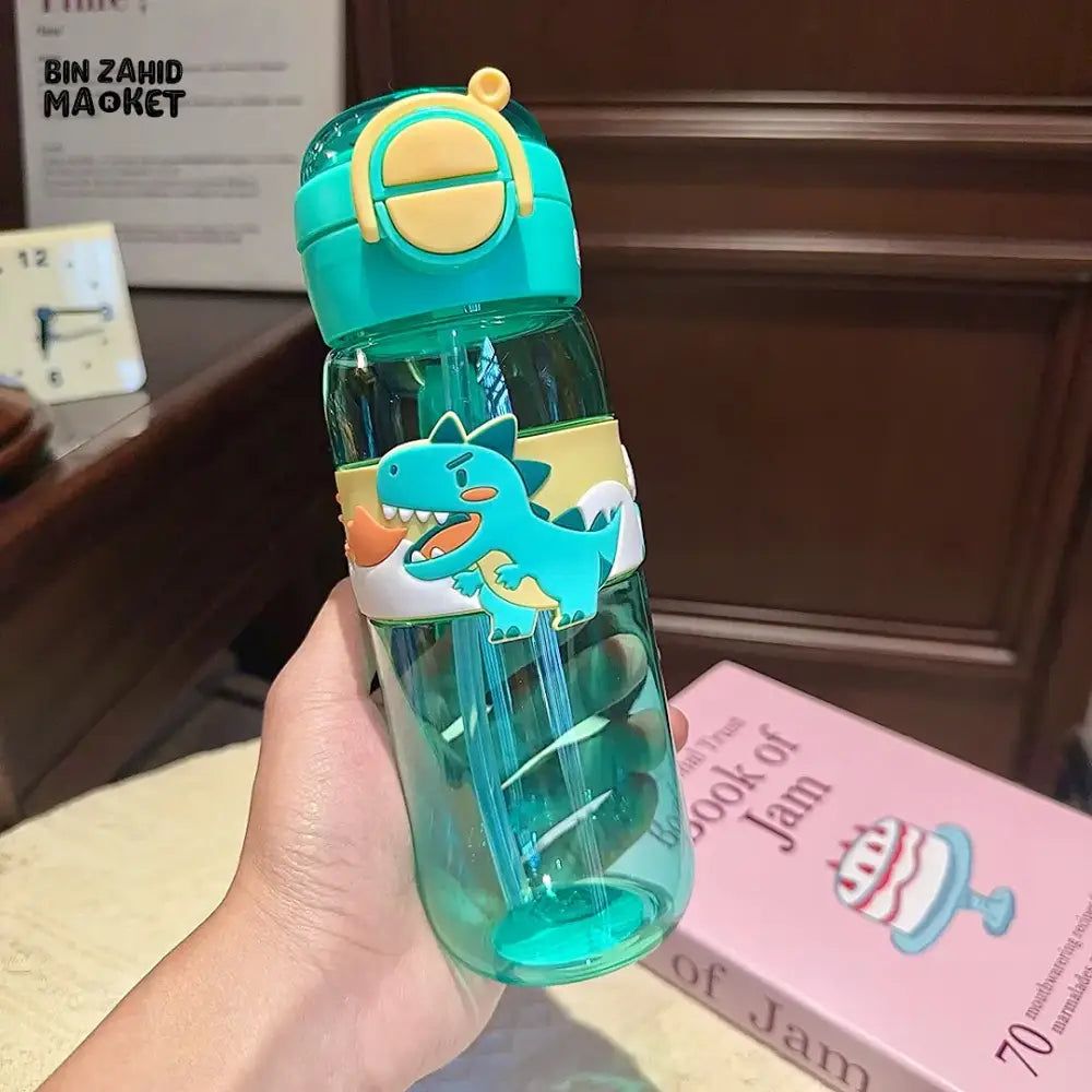 CARTOON CAPYBARA WATER CUP – HIGH AESTHETIC PLASTIC TUMBLER WITH HANDLE DUAL STRAW & LEAKPROOF LID