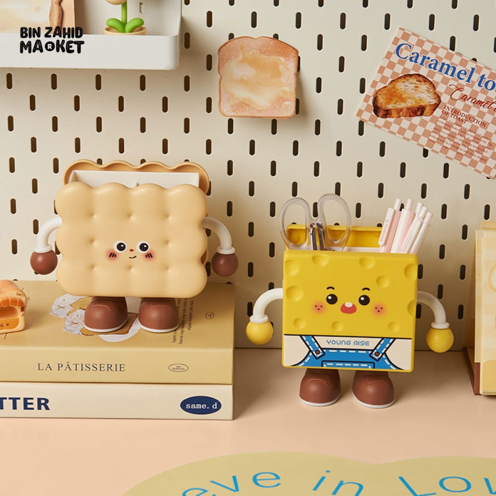 CARTOON COOKIE DESK ORGANIZER & PEN HOLDER STORAGE BOX