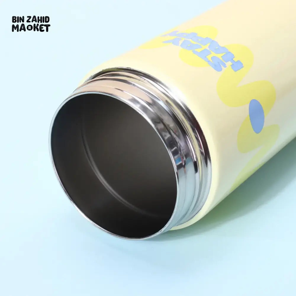 CARTOON THERMAL TRAVEL MUG 600ML – 316 STAINLESS STEEL LEAK-RESISTANT LID & STRAW