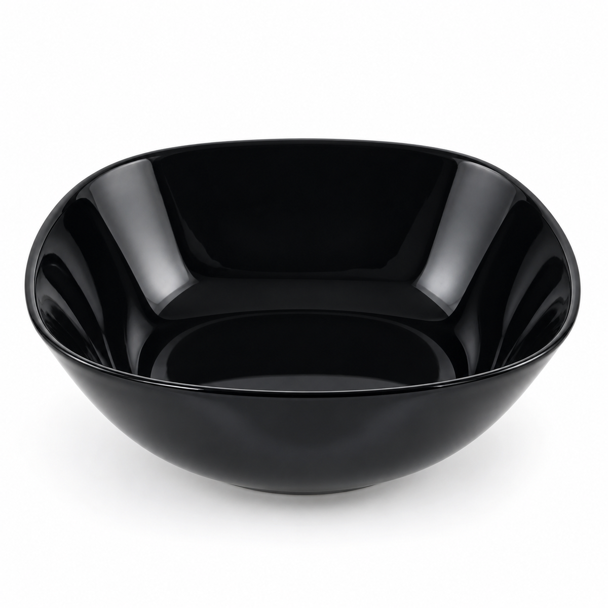 Danny Home Black Rounded Square Bowl - 9 Inch