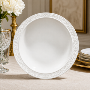 WINSOR ENGLAND EMBOSSED CERAMIC - QUARTER PLATE