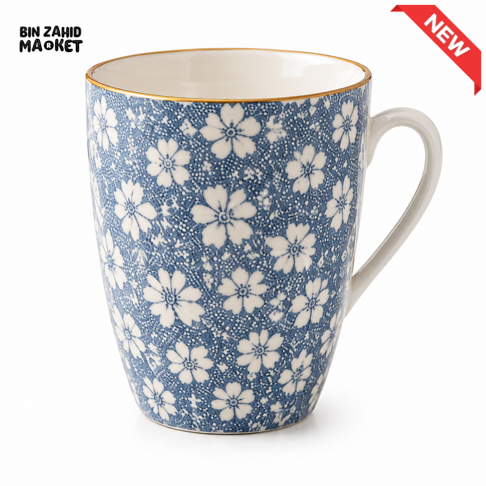 CERAMIC COFFEE MUG SET - 1 PCS - DARK BLUE