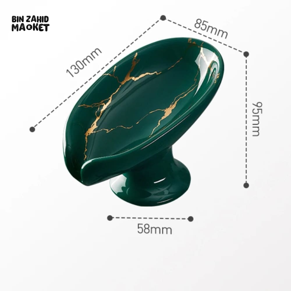 CERAMIC MARBLE PRINTED DISH FOR SOAP
