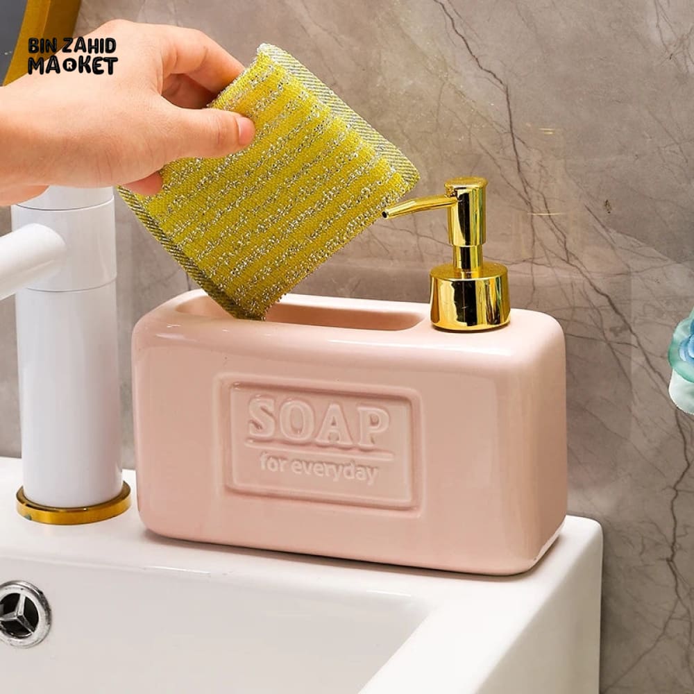 CERAMIC SOAP DISPENSER SET