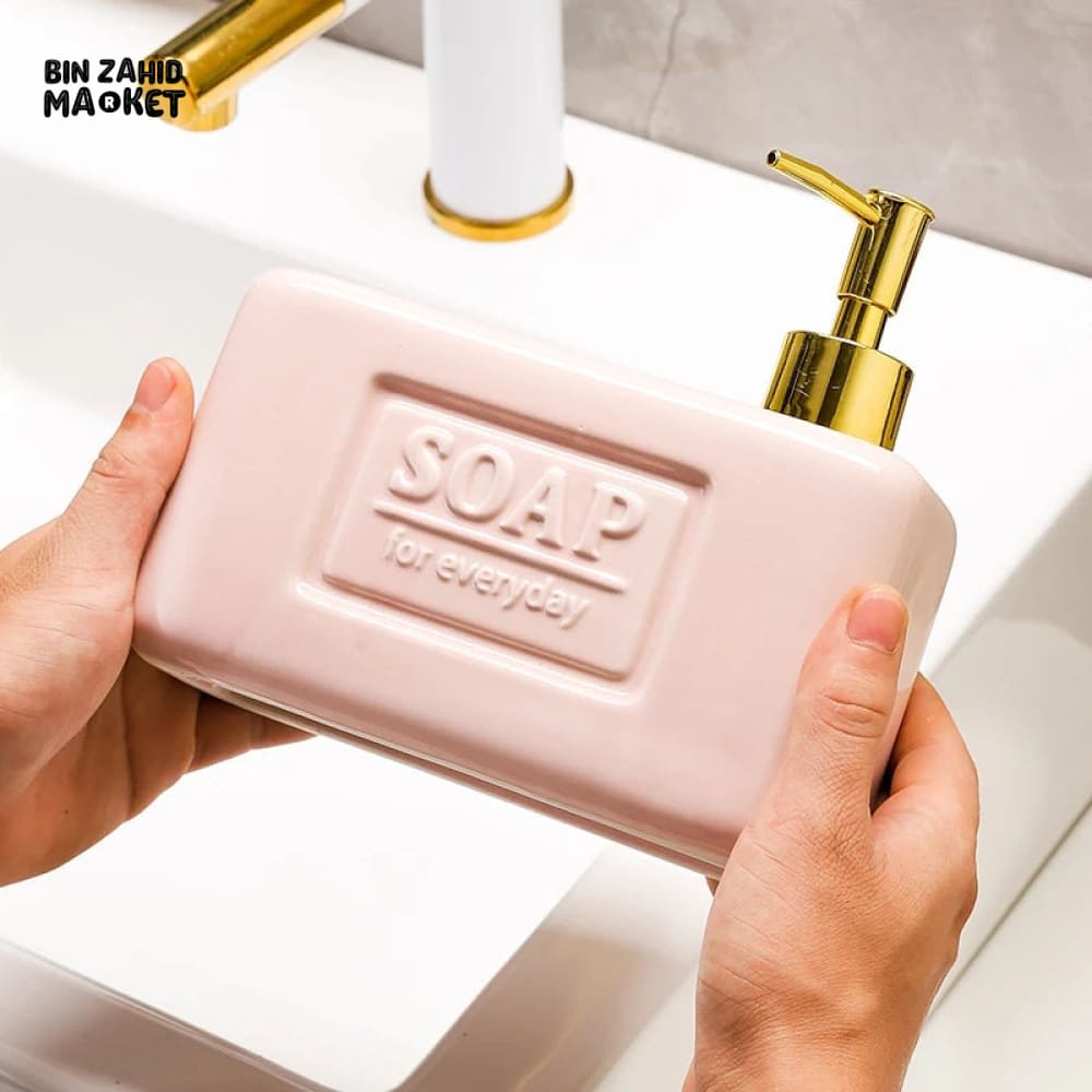 CERAMIC SOAP DISPENSER SET