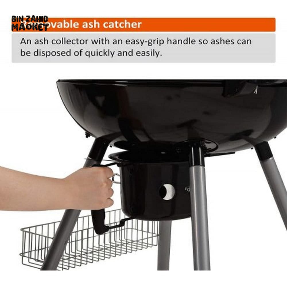 CHARCOAL KETTLE BBQ GRILL 22.5 INCH WITH LID PORTABLE OUTDOOR BBQ GRILL FOR PICNIC CAMPING TERRACE GARDEN