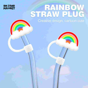 CHEEKSY STRAW CAPS - RAINBOW