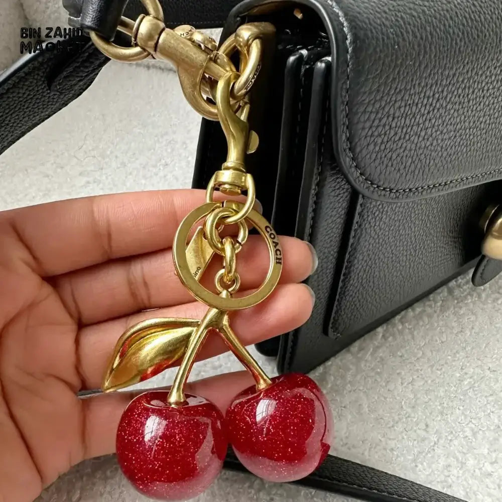 CHERRY KEYCHAIN WITH BRAND BOX