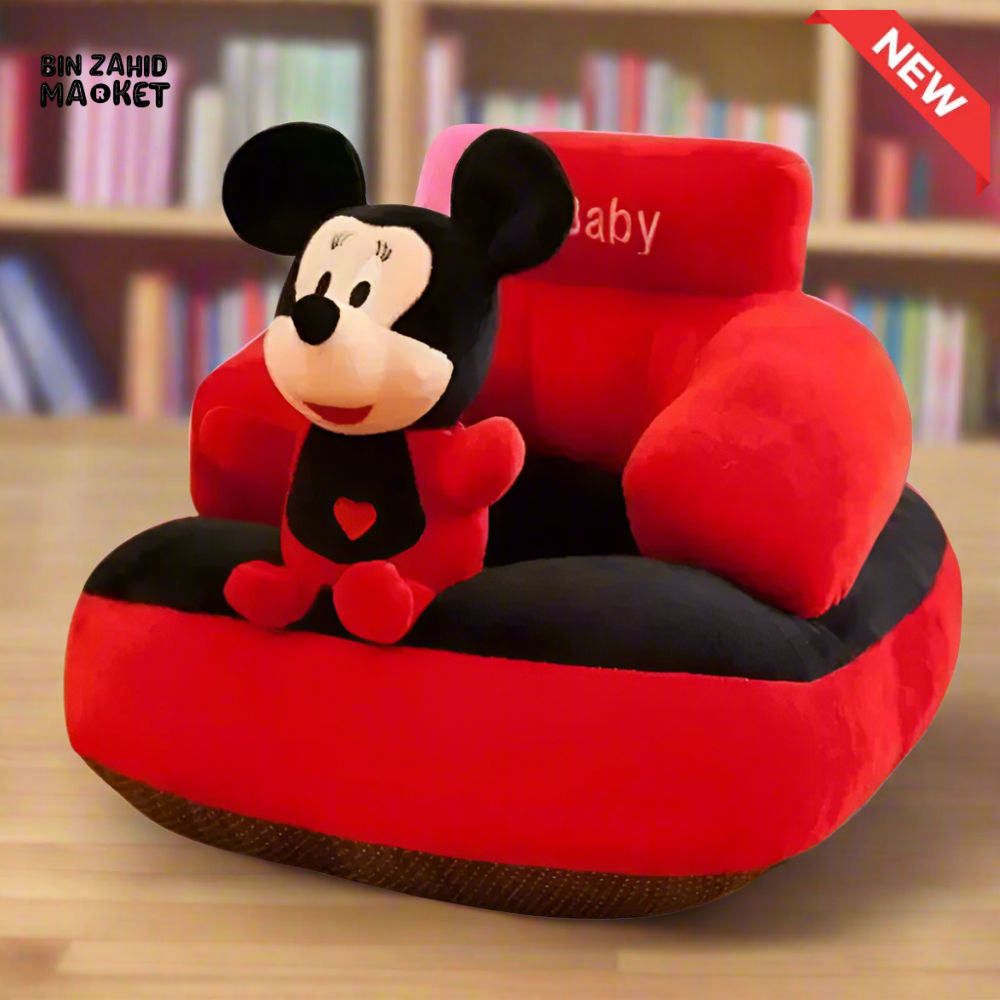 CHILDPLUSH ANIMAL FACE STUFF SOFA MICKEY
