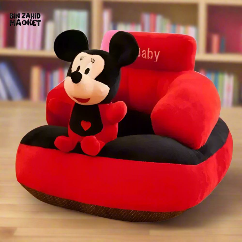 CHILDPLUSH ANIMAL FACE STUFF SOFA MICKEY