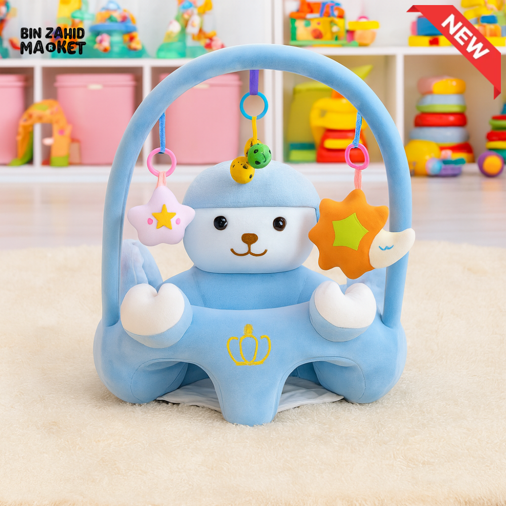 CHILDPLUSH ANIMALS TOY BAR RATTLE STUFF SEAT LAMB