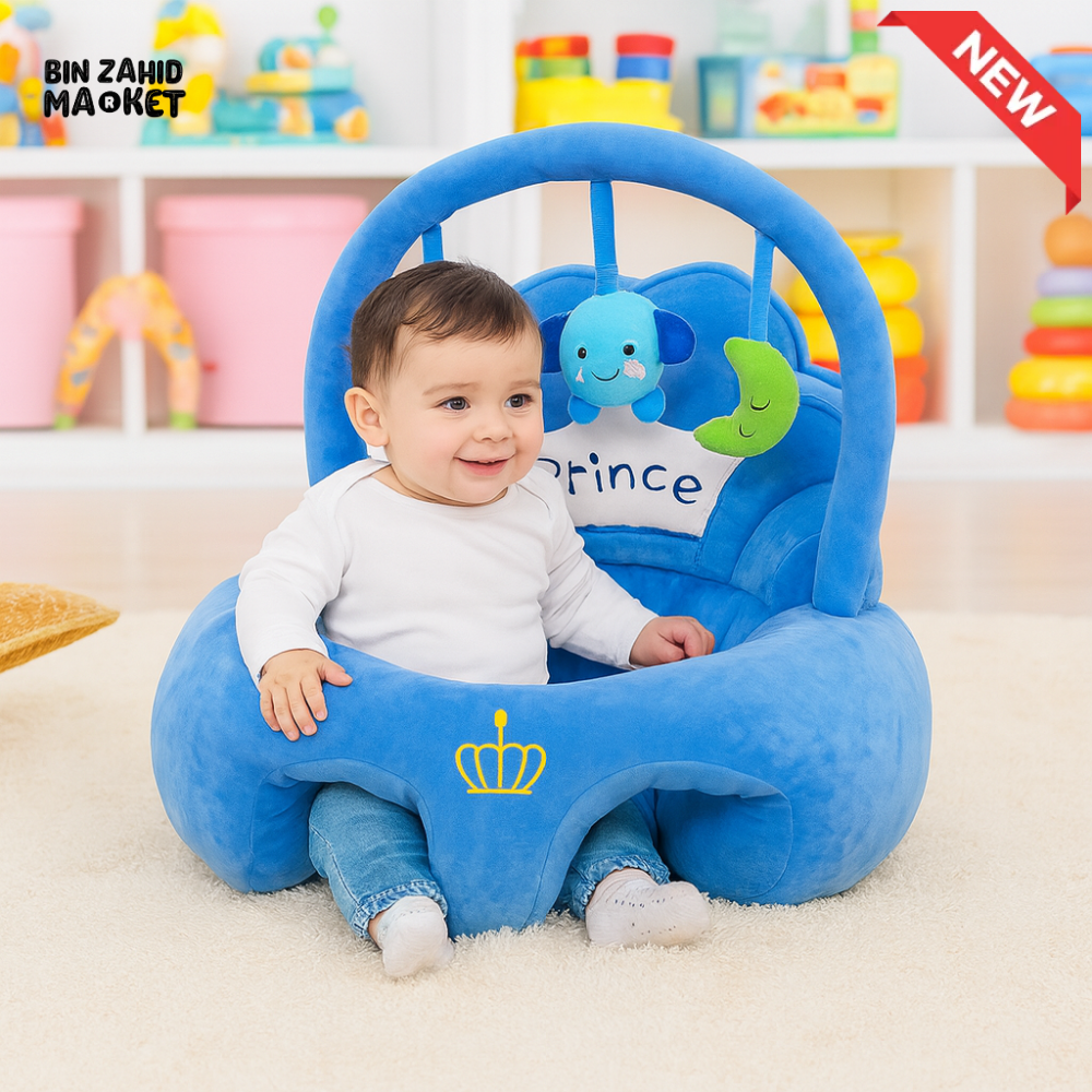 CHILDPLUSH ROYAL TOY BAR RATTLE STUFF SEAT BLUE