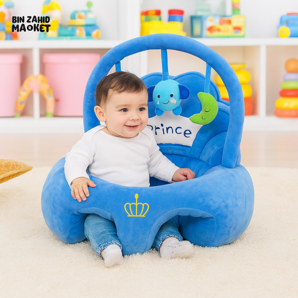 CHILDPLUSH ROYAL TOY BAR RATTLE STUFF SEAT BLUE