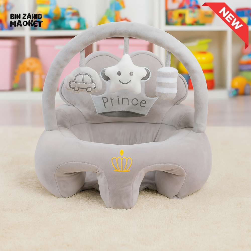 CHILDPLUSH ROYAL TOY BAR RATTLE STUFF SEAT GRAY