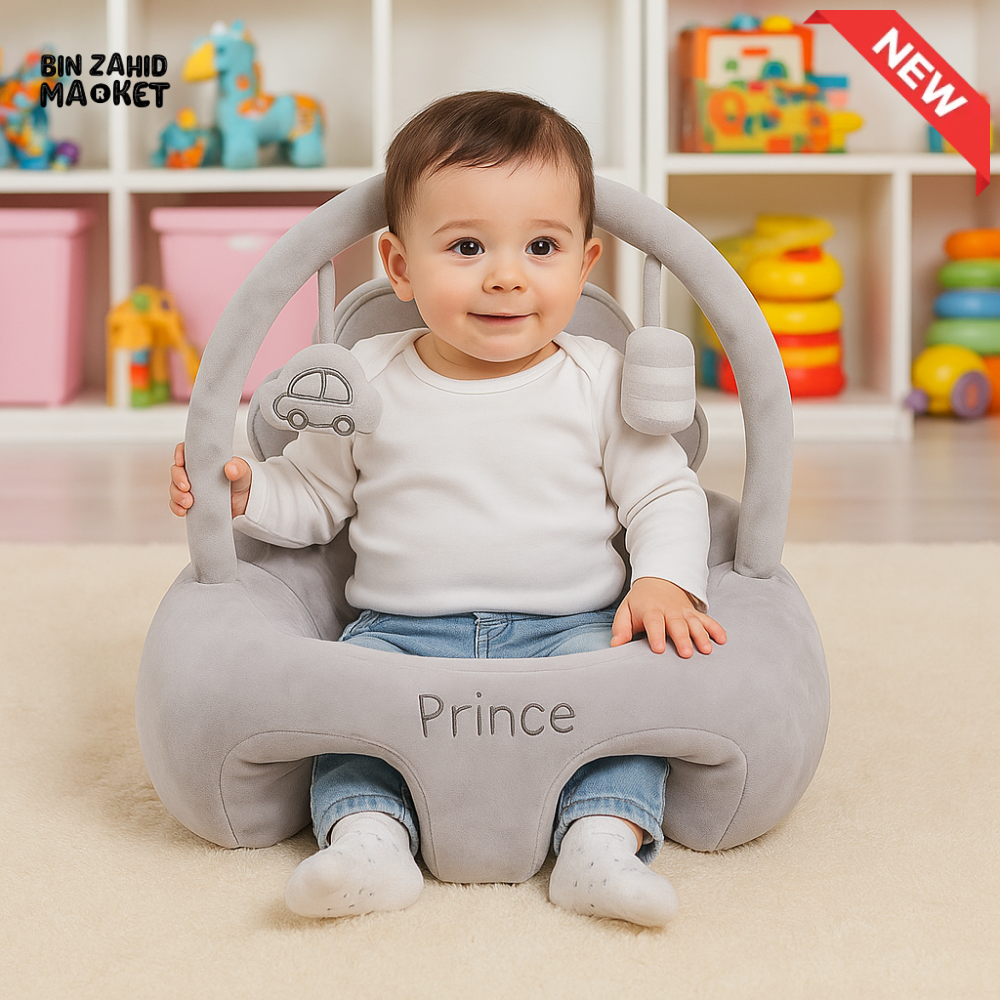 CHILDPLUSH ROYAL TOY BAR RATTLE STUFF SEAT GRAY
