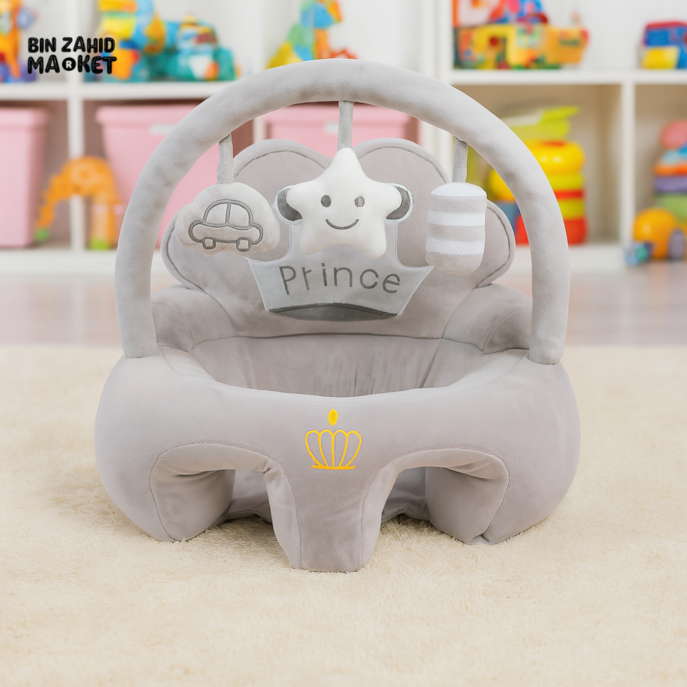 CHILDPLUSH ROYAL TOY BAR RATTLE STUFF SEAT GRAY