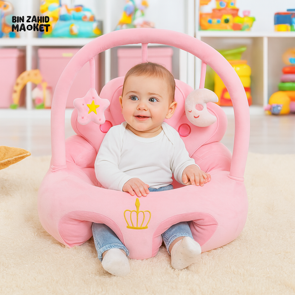 CHILDPLUSH ROYAL TOY BAR RATTLE STUFF SEAT PINK