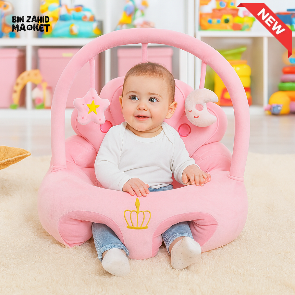 CHILDPLUSH ROYAL TOY BAR RATTLE STUFF SEAT PINK