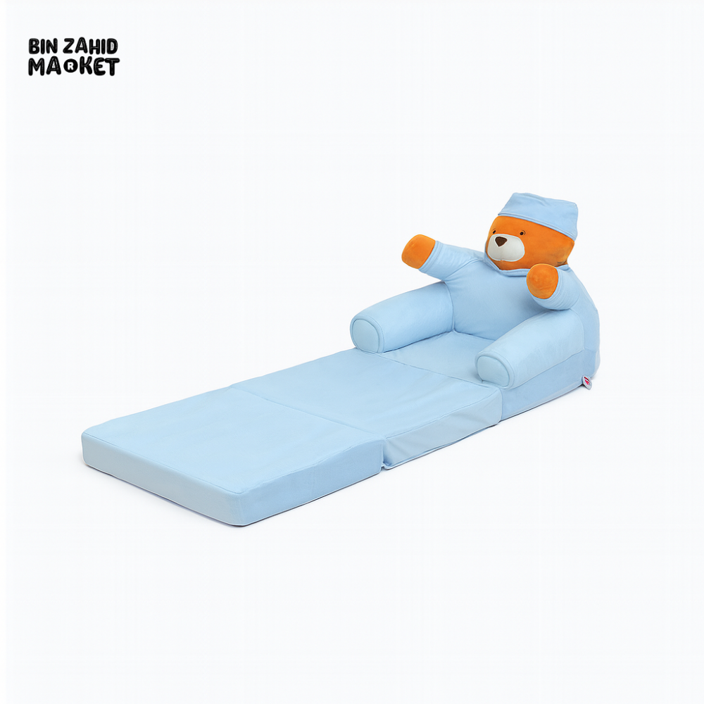 CHILDPLUSH SPONGE 3 LAYERS STUFF SOFA BLUE BEAR