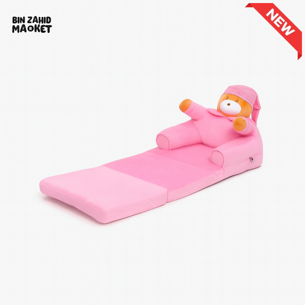 CHILDPLUSH SPONGE 3 LAYERS STUFF SOFA PINK BEAR