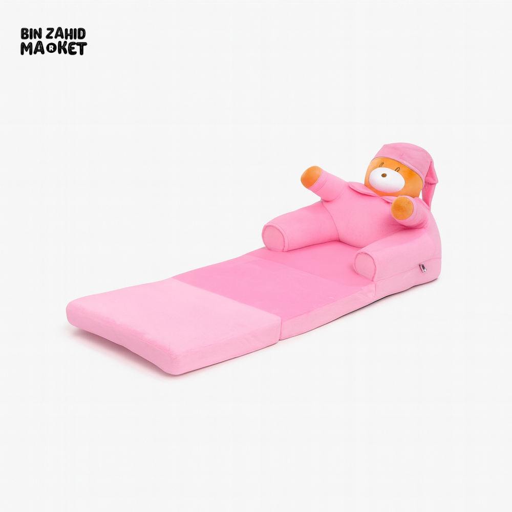 CHILDPLUSH SPONGE 3 LAYERS STUFF SOFA PINK BEAR